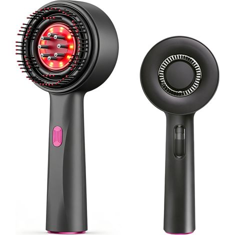 Masseur électrique 3 en 1 pour cuir chevelu, massage pétrissant à 360°, IPX7, 3 modes, brosse à cheveux électrique avec applicateur d'huile capillaire, massage et soin du cuir chevelu, pour hommes et (1/5)