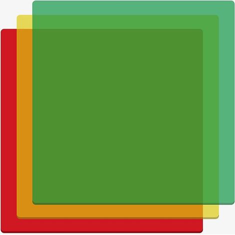 Creality 8x8x1/8' Dreifarbige transparente Acrylplatten, 10 Stück, geeignet für CO2-Lasergravierer