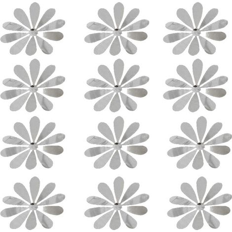 12 Autocollants Muraux 3D Fleurs Soleil pour Mariage et Fêtes (1/3)