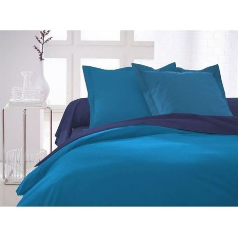 housse de couette 100% coton - 140x200 cm - Mer du sud (1/4)