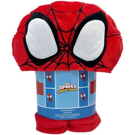 3D-Polarfleece-Decke mit Kapuze - SPIDERMAN - 120 x 150 cm