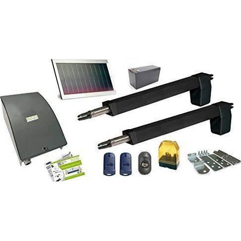 HC812-300 SOLAR automatisme kit motorisation DUCATI HOME pour portail battant Solaire 100% sans fil ouvre portail