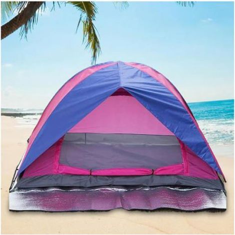 Tapis Isolant Camping 200x200cm Mousse Aluminium, Étanche Pliable Tente Randonnée Pique-Nique (1/5)