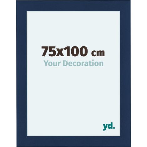yd. - Cadre photo 75x100 - Bleu Fonce Patine - MDF - Como (1/5)