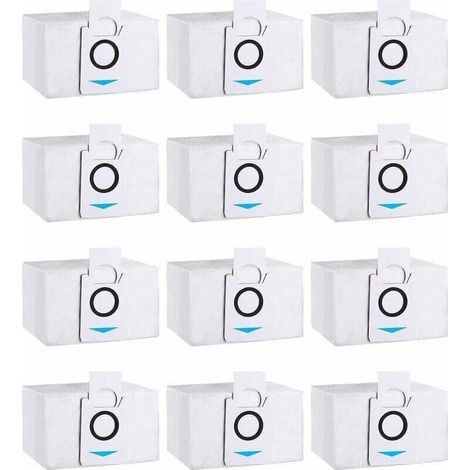 12er-Packung Ecovacs Deebot X1 Omni 3,2L Staubsaugerbeutel mit 2 Filterschichten. 99 % Filterleistung gegen Staub und Allergene. (1/5)