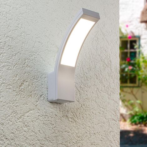 LED Wandleuchte Außenleuchte Curve 15W neutralweiß IP54 - Ausführung: Weiß (1/5)