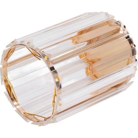 Goldener zylinderförmiger Aufbewahrungsbehälter für Schminkpinsel, Stifte und Kugelschreiber, runde Form, eleganter Schreibtisch-Organizer. (1/5)