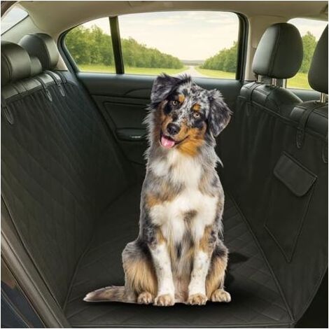 Housse de siège auto pour chien – Housse universelle pour siège arrière et coffre Oxford imperméable antidérapante anti-rayures – Protection sièges auto pour chiens avec poche porte-accessoires (1/3)