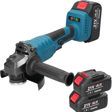 Meuleuse d'angle, moteur sans balais, applications polyvalentes, 2pcs batteries, UE (1/2)