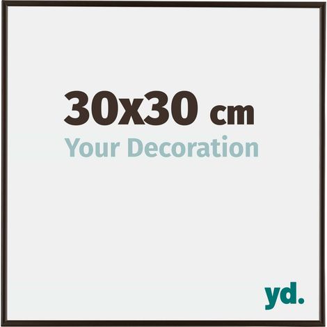yd. - Cadre photo 30x30 - Anthracite - Plastique - Evry