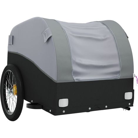 Remorque chariot transport de vélo 30 kg fer gris (1/5)