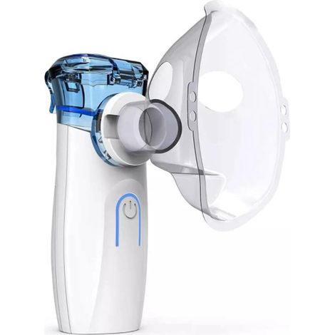 Nébuliseur ultrasonique à mailles, Inhalateur portable Gülife à vapeur froide pour hydratation, Appareil brumisateur USB sur batterie pour maison et voyage (Blanc) (1/5)