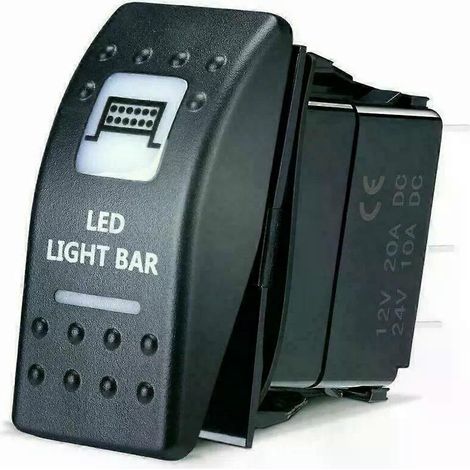ZMLEVEInterrupteur à barre lumineuse LED blanc pour Can-Am Maverick X3 Commander Defender (1/5)