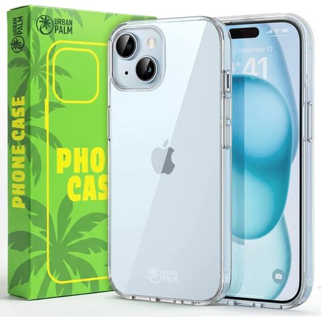 UrbanPalm iPhone 15 Hülle, Silikon, Transparent (1/5)
