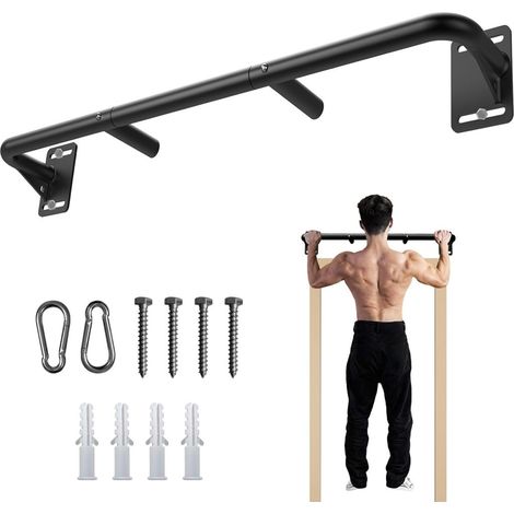 Wandmontierte Klimmzugstange mit mehreren Griffpositionen bis 227 kg – Pull-up-Bar – Krafttraining (1/4)