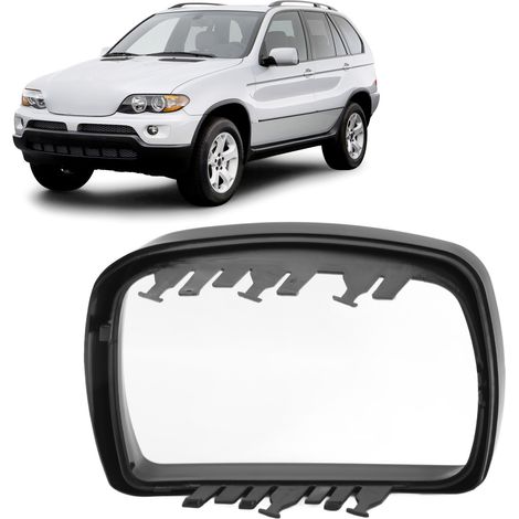 Anneau décoratif de coque de rétroviseur côté gauche, 51168254903, compatible avec BMW X5 E53 3.0i 4.4i 2000-2006. (1/5)