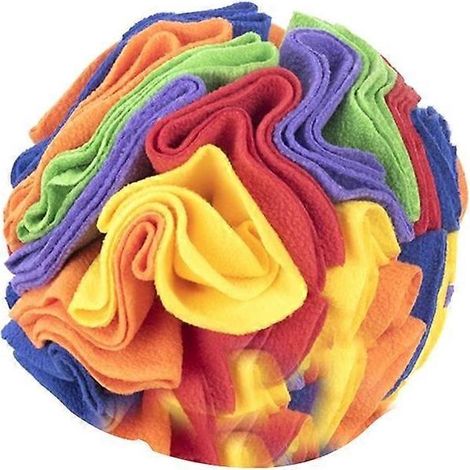 Un jeu interactif de 20 cm de friandises arc-en-ciel pour chiens, qui favorise le comportement naturel de recherche de nourriture et stimule leurs capacités de recherche. (1/4)