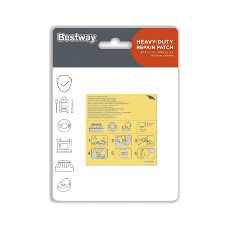 Toppe di riparazione autoadesive 10 pezzi Bestway 62068
