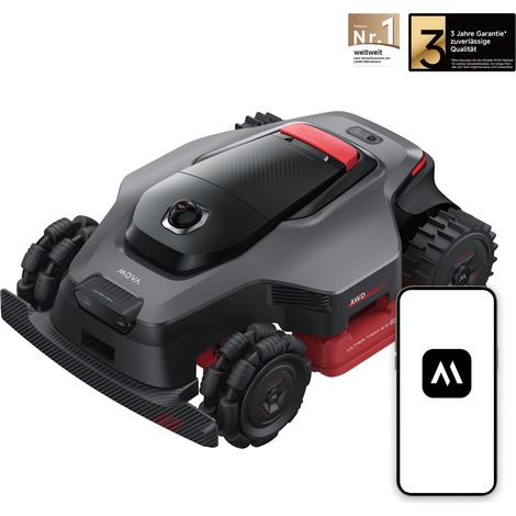 MOVA LiDAX Ultra 2000 AWD Mähroboter – RTK-frei, 3D-LiDAR & KI-Vision, automatische Kartierung, 80 % Steigung