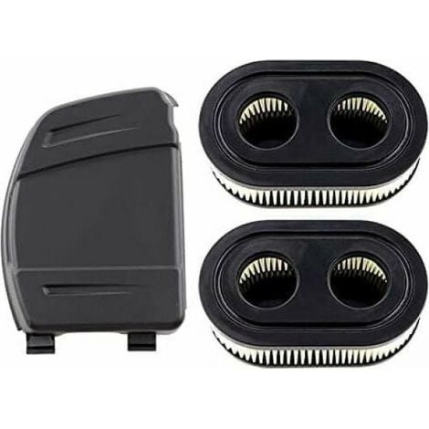 Set di 2 filtri aria con coperchio per motori Briggs & Stratton 550E, 575EX, 575IS, 625EXI, 650EXI, 675EXI, 675IS. Sostituisce i codici 594106, 798339, 798452, 593260. (1/5)