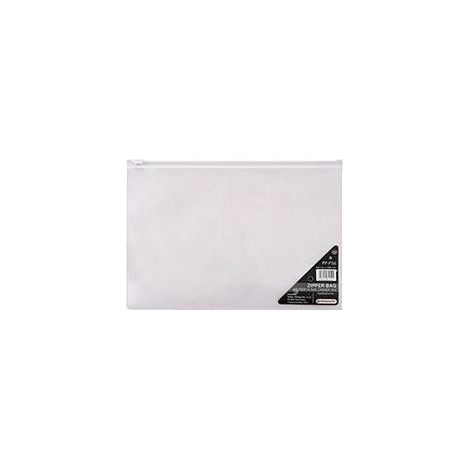 Busta con cerniera A4 PP-P56, penna trasparente