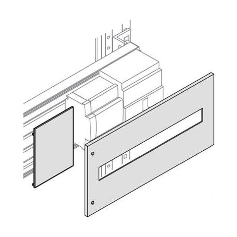Plastron 1R 24 modules H 300mm L 800mm (x1) 1STQ008299A0000 ABB PPMU3060