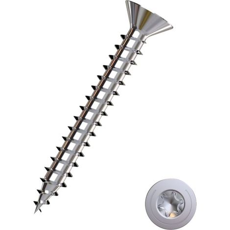 TrendLine Edelstahlschrauben 4,0 x 50 mm TX 20 140 Stück Spanplattenschrauben (1/3)