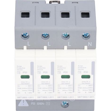 Parafoudre Modulaire 4P 20kA Protection Foudre Domestique BEM-LY20 (1/5)