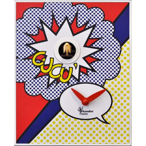 Orologio a Cucù da Parete 16,5x20x10cm Pirondini Italia D'Apres Roy Lichtenstein (1/5)
