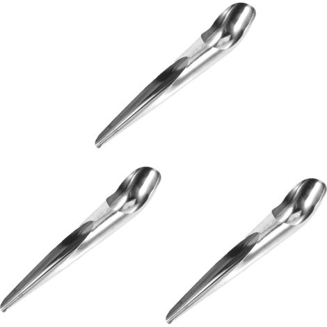 Lot De 3 Mangeoires À Oiseaux en Acier Inoxydable avec Vaisselle Mangeoires pour Animaux De Compagnie pour Nichoirs en Acier Inoxydable Pelles À Main (1/5)