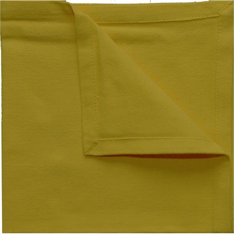 Serviette de table unie et colorée Doré 40x40 cm