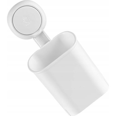 Support Brosse Dents Blanc Mural (1/4)