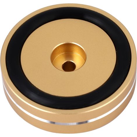 Patins de protection en alliage d'aluminium pour amplificateur audio, haut-parleurs Hi-Fi, amortisseurs d'isolation (dorés)