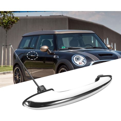 Außentürgriff für die Beifahrerseite vorne links mit Chromkabel für Mi-ni R50 R53 R55 R56 R58 Cooper One JCW 51217198472 51211513110 51217147504 (1/5)