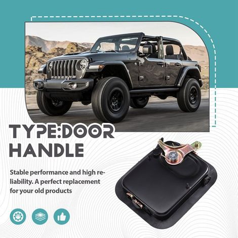 55176382AE is for the right-side door handle of a Jeep Wrangler. (1/4)