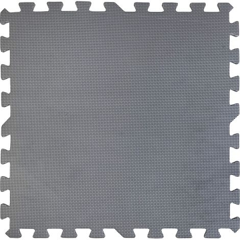 Protecteur de Sol de Piscine en EVA, Couleur Gris Anthracite, 9 pièces, 8 mm d'épaisseur. Résistant et offrant Une Protection Solide Contre Les Perforations. (1/5)