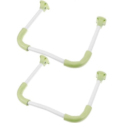 Deux pieds de table pliants robustes, adaptés aux mini-bureaux, dimensions 32,5 x 26 x 3 cm, couleur aléatoire, cadre en métal solide, adaptés aux bureaux à domicile. (1/5)