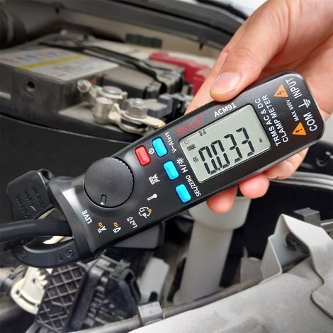ACM91 Pince Ampèremétrique Numérique 1mA Pince Multimètre TRMS pour Mesure Courant de Fuite AC DC 6000 Comptes Testeur de Tension Température Testeur Électrique pour Voiture Automobile (1/5)
