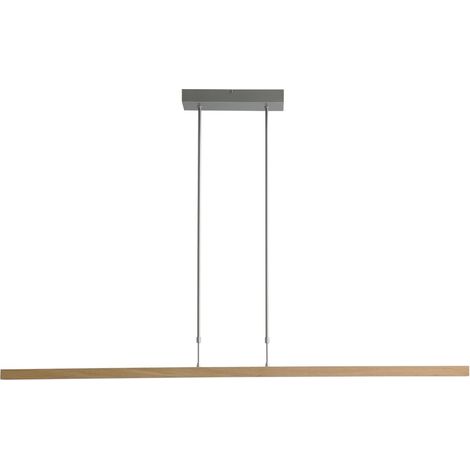 Lampe suspendue Oak nickel avec bois 134cm - 2786-37-NA-P-DW