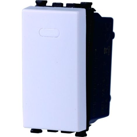 ETTROIT Interruttore unipolare 1P 16A colore bianco compatibile Vimar Arke VA0401B