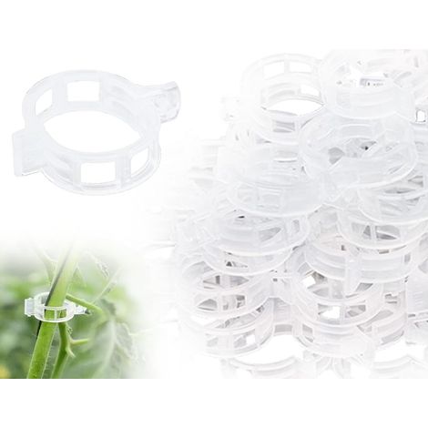 Lot de 200 attaches pour plantes, crochets réutilisables, pinces à tomates, crochets pour plantes grimpantes, clips pour plantes, attaches pour plantes, pinces à tomates (1/5)