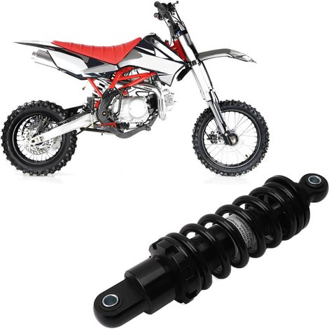 Amortisseurs à entraxe de 250 mm avec amortissement réglable, adaptés aux motos tout-terrain, quads, karts et scooters de 70 cc, 90 cc, 110 cc, 125 cc et 150 cc. (1/5)