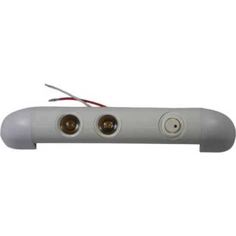 Lámpara euromarine 2x1w adjustable led light orientable gris