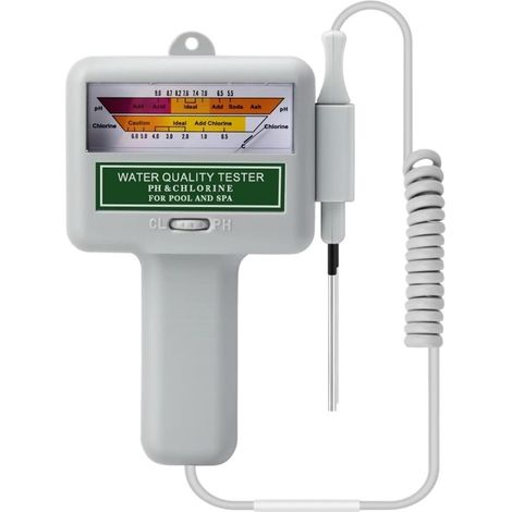 Testeur de Chlore PH Portable Digita Testeur de Qualité de l'eau Testeur d'eau Compteur de Chlore Piscine Spa Moniteur de Qualité de l'eau Vérificateur (1/5)