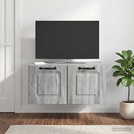 Wandmontierter TV-Schrank Graues Sonoma 59,5 x 41 x 30 cm (1/5)