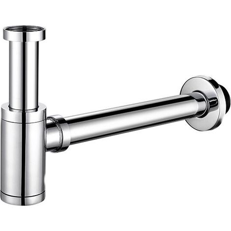 Brass Sink Trap, Universal Design Trap 45 x 40/50mm, Waste Trap with Expandable Extension Tube 120-225mm, Anti Odor Leak Proof (Model A Chrome) (1/5)