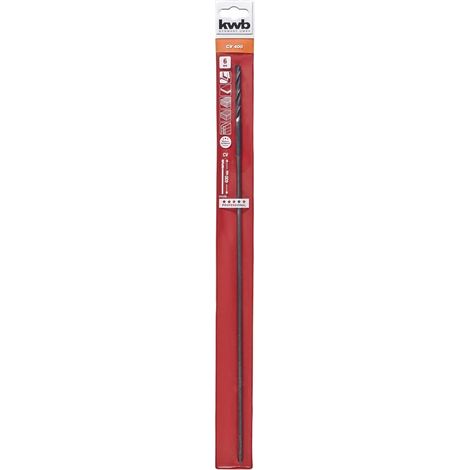 Mèche à bois pour coffrage Ø 6 x 400 mm avec risque de rupture réduit, concentricité améliorée et pointe de perçage de 118° (1/3)