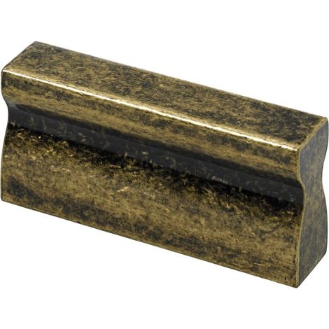 Hettich Möbelgriff Aluminium vermessingt bronze 10 x 46 x 23 - 1 Stück Filzgleiter & Möbelgriffe