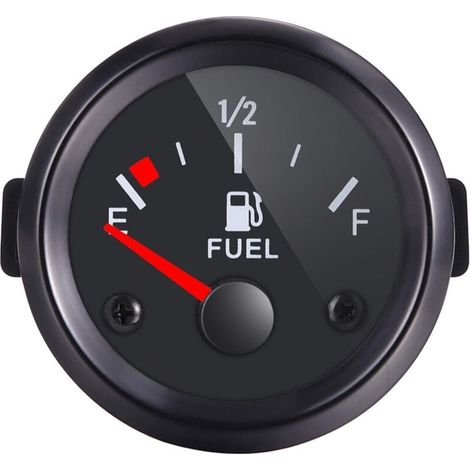 Indicatore livello carburante da 52 mm con lancetta E-1/2-F, 12V, universale per auto, SUV, barche, yacht, camion, camper (1/3)