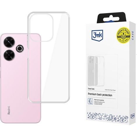 Custodia trasparente 3mk per Redmi Note 13R 5G/Redmi 13 4G